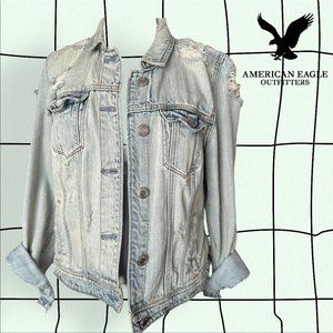 AEO Distressed Denim Jacket